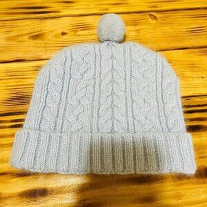One Kid Angora and Lambswool Blend Knitted Beanie One Size